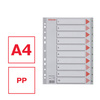 PRZEKŁADKI 1-10 A4 ESSELTE 100105 SZARY PP