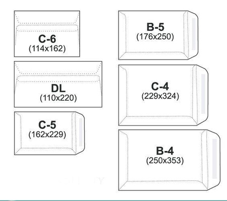 KOPERTA C4 SK NC KOPERTY 31623020/25 BRĄZOWA 25SZT