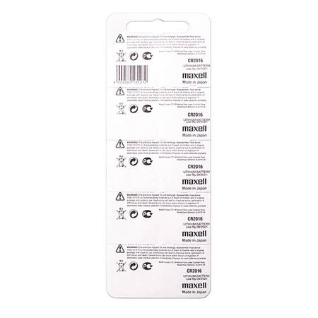 BATERIA LITOWA CR2016 MAXELL 5SZT