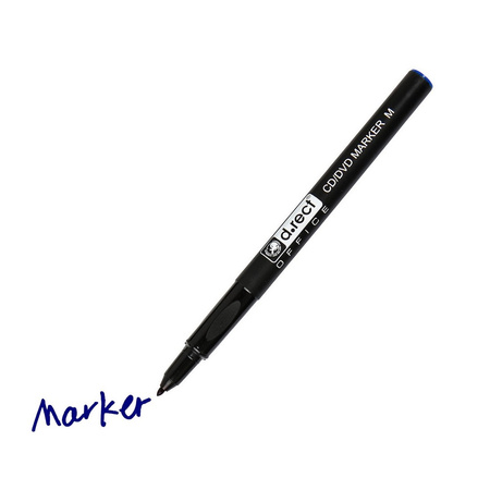 MARKER CD/DVD D.RECT NIEBIESKI 1.0MM