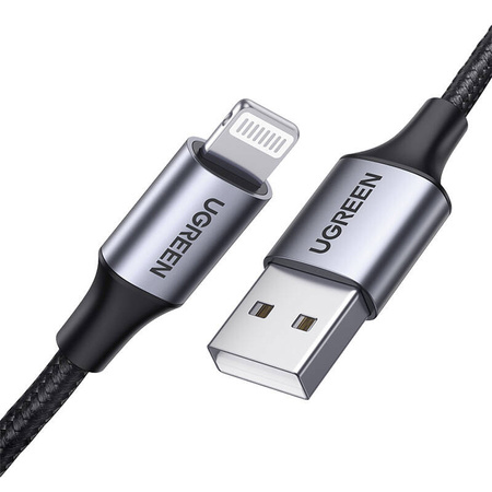 Kabel UGREEN US199 USB-A-Lightning 1m (czarny)
