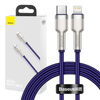 KABEL USB-C DO LIGHTNING BASEUS CAFULE, PD, 20W, 1M (FIOLETOWY)