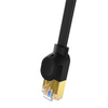 KABEL SIECIOWY BASEUS HIGH SPEED, ETHERNET RJ45, GIGABIT, CAT.7, 1M (CZARNY)