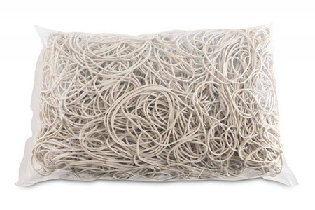 GUMKI RECEPTURKI OFFICE PRODUCTS 70MM 1,5X1,5MM 60% BIAŁE 1KG