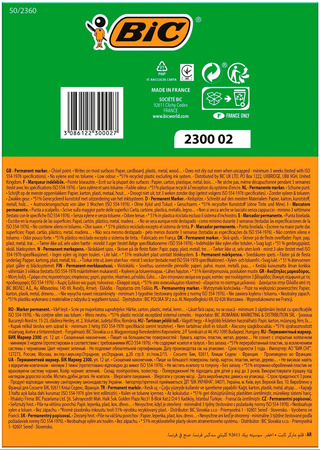 Marker permanentny BIC 2300 8209233 zielony
