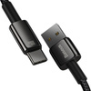 KABEL USB DO USB-C BASEUS TUNGSTEN GOLD, 100W, 1M (CZARNY)