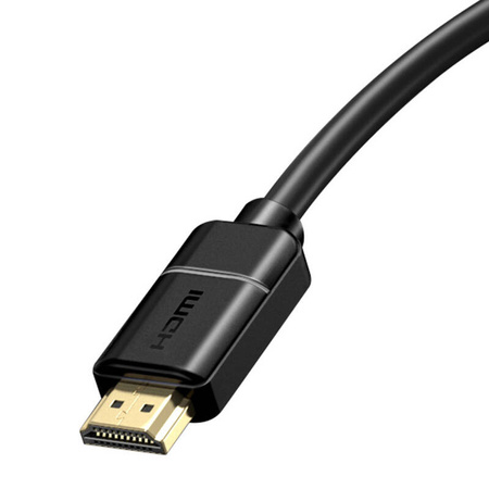 KABEL HDMI 2.0 BASEUS, 4K 60HZ, 3D, HDR, 18GBPS, 3M (CZARNY)