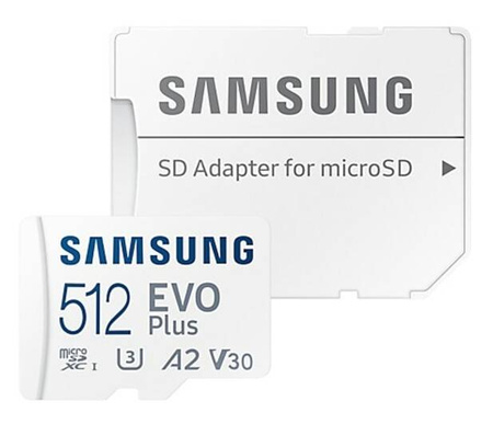 SAMSUNG KARTA PAMIĘCI MICROSD MB-MC512SA EU EVO PLUS 512GB + ADAPTER