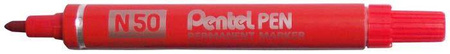 MARKER PERMANENTNY PENTEL N50-B CZERWONY OKRĄGŁA 4.3MM