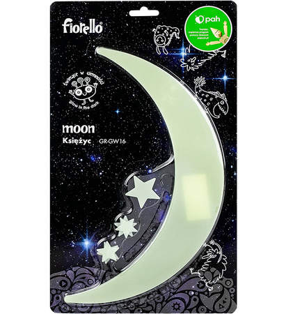 OZDOBY FLUORESCENCYJNE FIORELLO GR-GW16 KSIĘŻYC I GWIAZDY 170-2812 6 SZT