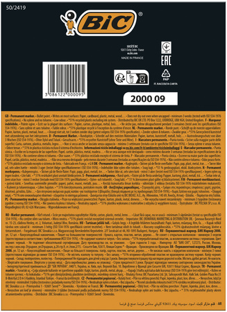 Marker permanentny BIC 2000 8209153 czarny