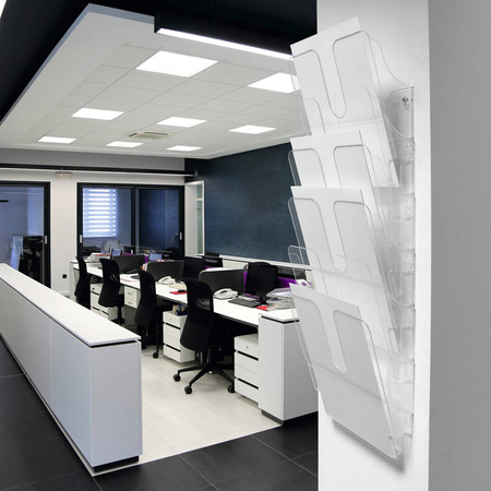 ZESTAW POJEMNIKÓW NA DOKUMENTY PIONOWY A4 DURABLE FLEXIPLUS 1700008401 PRZEZROCZYSTY 6 SZTUK