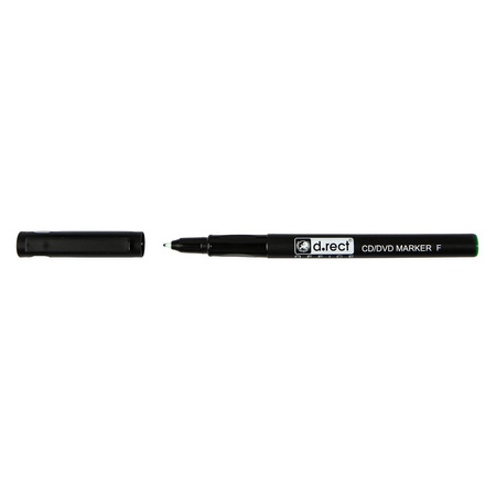 MARKER CD/DVD D.RECT ZIELONY 0.7MM