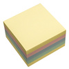 KARTECZKI SAMOPRZYLEPNE 75X75MM D.RECT NEON MIX 450KART