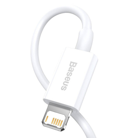 KABEL USB DO LIGHTNING BASEUS SUPERIOR SERIES, 2.4A, 2M (BIAŁY)