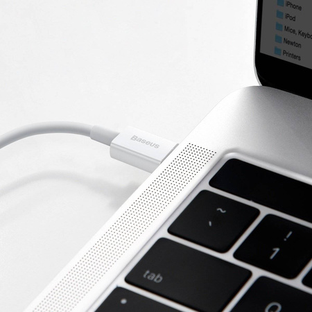 KABEL USB-C DO LIGHTNING BASEUS SUPERIOR SERIES, 20W, PD, 1M (BIAŁY)