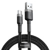 Kabel BASEUS Cafule USB-A-USB-C 2m (szaro-czarny)