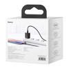 ŁADOWARKA SIECIOWA BASEUS SUPER SI QUICK CHARGER 1C 20W Z PRZEWODEM USB-C DO LIGHTNING 1M (CZARNA)