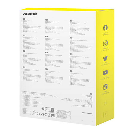 Hub BASEUS T-Space USB-C-Lightning (czarny)