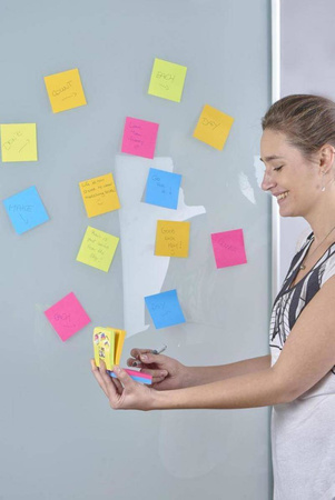 KARTECZKI SAMOPRZYLEPNE 76X76M 3M POST-IT® SUPER STICKY 2014-SC-BYFG MIX KOLORÓW 4X75 KART
