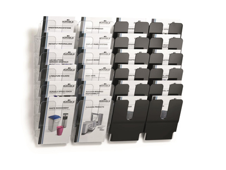 ZESTAW POJEMNIKÓW NA DOKUMENTY A4 DURABLE FLEXIPLUS 1700014061 CZARNY 6SZT