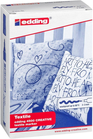 MARKERY TEKSTYLNE EDDING 4500 2-3MM 10SZT