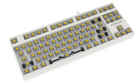 KRUX KLAWIATURA GAMINGOWA - ATAX PRO RGB CREATOR RETRO GATERON YELLOW PRO