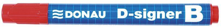 MARKER SUCHOŚCIERALNY DONAU D-SIGNER B CZERWONY OKRĄGŁY 2-4MM