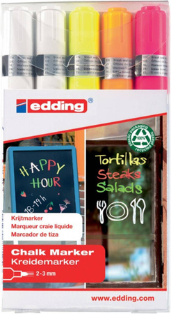 MARKERY KREDOWE EDDING 4095 MIX KOLORÓW 2-3MM 5SZT
