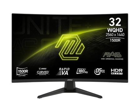 MSI MONITOR MAG 321CUPDF 31.5 CALA LED/WQHD/LED/CURVED/180HZ/CZARNY