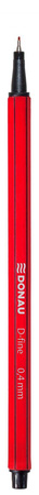 CIENKOPIS DONAU D-FINE CZERWONY 0.4MM