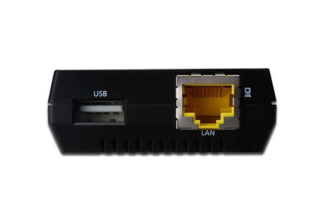 DIGITUS WIELOFUNKCYJNY SERWER WYDRUKU/PRINT SERVER 1XUSB 2.0 HUB SIECIOWY, NAS, 1X RJ45, LAN 10/100MBPS