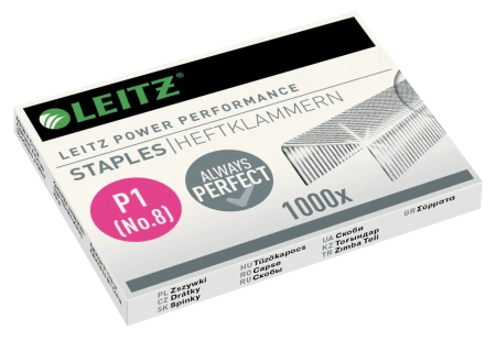 Zszywki LEITZ No.8 55780000 15 kart. 1000szt.