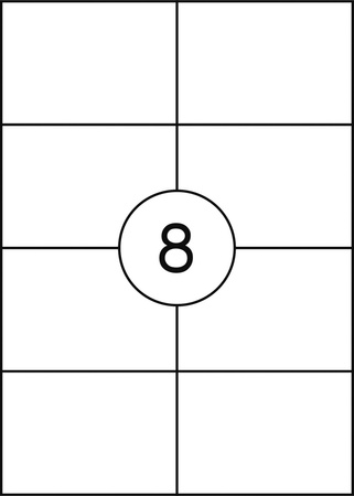 ETYKIETY SAMOPRZYLEPNE 105X74MM OFFICE PRODUCTS BIAŁE 100ARK*8SZT