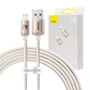 KABEL USB DO IP BASEUS CRYSTAL SHINE, 2.4A, 2M (RÓŻOWY)