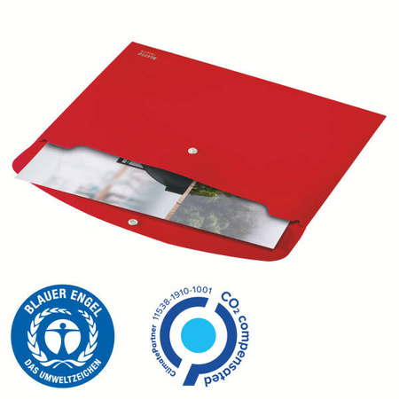 TECZKA KOPERTOWA A4 LEITZ RECYCLE 46780025 CZERWONY PP