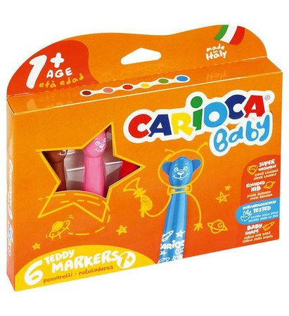 FLAMASTRY MIŚKI CARIOCA 42815 BABY 160-1930 MIX*6SZT