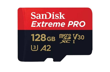 SANDISK KARTA EXTREME PRO MICROSDXC 128GB 200/90 MB/S A2 V30