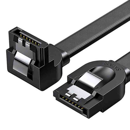 KABEL KĄTOWY SATA UGREEN US217 0.5M (CZARNY)