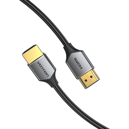 ULTRA CIENKI KABEL HDMI VENTION ALEHG 1.5M 4K 60HZ (SZARY)