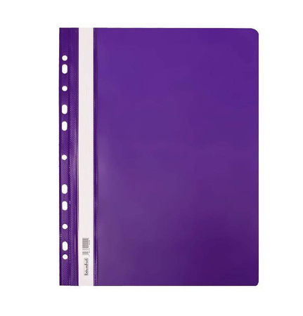 SKOROSZYT TWARDY PLASTIKOWY Z PERFORACJĄ A4 BIUR-FOL ST-02-11 FIOLETOWY 20SZT