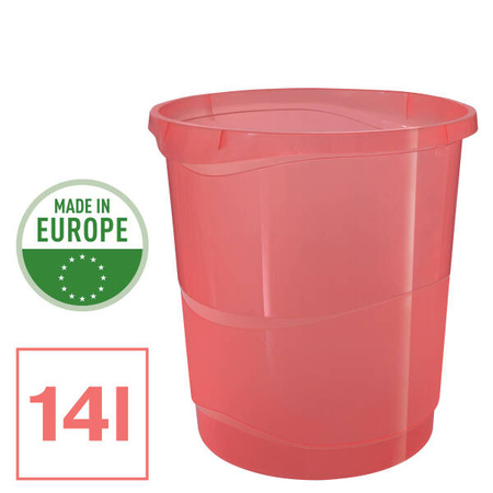 KOSZ NA ŚMIECI ESSELTE COLOUR'BREEZE 628461 KORALOWY 14L