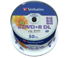 VERBATIM DVD+R DL, DOUBLE LAYER INKJET PRINTABLE, 97693, 8.5GB, 8X, SPINDLE, 50-PACK, 12CM, DO ARCHIWIZACJI DANYCH