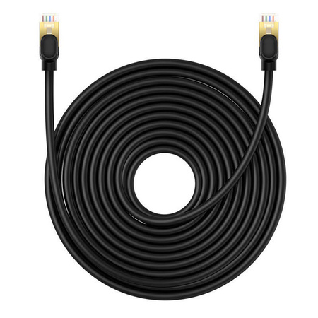 KABEL SIECIOWY KAT. 8 BASEUS ETHERNET RJ45, 40GBPS, 15M (CZARNY)