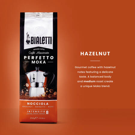 KAWA MIELONA BIALETTI PERFETTO MOKA NOCCIOLA 250G