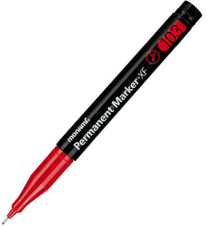 MARKER PERMANENTNY MONAMI XF-103 160-2462 CZERWONY 0.5MM