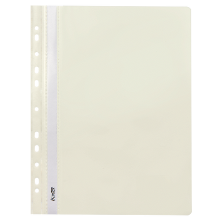 SKOROSZYT Z PERFORACJĄ I PASKIEM DO OPISU A4 BANTEX 400076706 BIAŁY PP