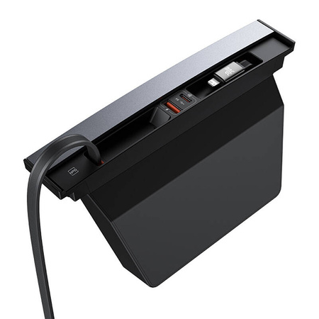 Hub BASEUS T-Space USB-C-Lightning (czarny)