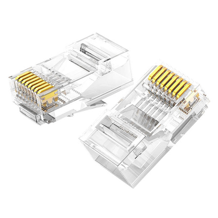 WTYCZKA RJ45 CAT 6 UGREEN 50961, 10-PAK (PRZEZROCZYSTA)