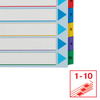 PRZEKŁADKI 1-10 A4 MAXI ESSELTE 100208 MIX